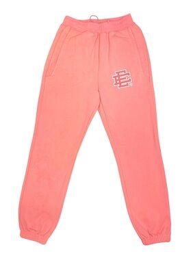 EE Eric Emanuel Pink Jogger Sweatpants Retro Heavy Casual Everyday Bottoms Pants